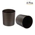 thumbnail image 3 of Uxcell 6" Round Plastic Planter Flowerpot Container Indoor Outdoor, Brown 4 Pack, 3 of 6