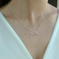 thumbnail image 5 of TURANDOSS Initial Necklaces for Women Dainty Gold Necklaces 14K Rose Gold Plated Cursive Letter Necklace for Women Jewelry Gifts, 5 of 6