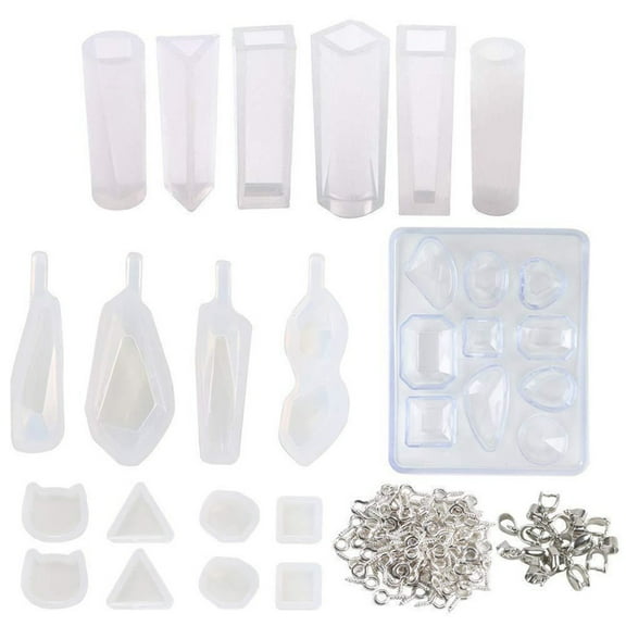 Dengmore DIY Bracelet Pendant Epoxy Mold Set Resin Casting Molds and Tools Set