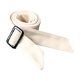 thumbnail image 2 of Cinturón de abrigo de lana para mujer, elegante, cómodo, de doble cara, suave, con hebilla. Beige Blanco, 2 of 9