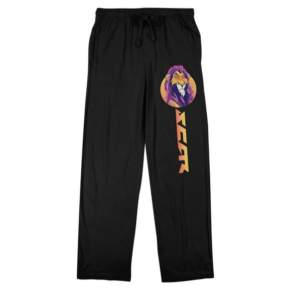 Disney Villains Scar Adult Black Sleep Pajama Pants