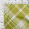 thumbnail image 2 of oneOone Rayon Lime Green Fabric Check Sewing Craft Projects Fabric Prints By Yard 56 Inch Wide, 2 of 4