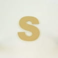 thumbnail image 1 of Package of 1, 6 Inch X 1/2" Thickness MDF Letter S in The Arial Font, Thick, Upper Case for Art & Craft Project, Made in USA, 1 of 4