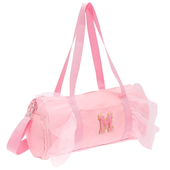 GASTROPOD Personalized Initial Dance Bag for Girl Gym Sport Yoga Cheer Dance Bags Present for Teen Girl Cute Letter Kids Ballet Bag Toddler Duffle Tote with Adjustable Shoulder Strap