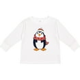 thumbnail image 3 of Inktastic Cuddly Christmas Penguin Boys or Girls Long Sleeve Toddler T-Shirt, 3 of 5