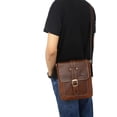 thumbnail image 2 of SCHLATUM Bolso Mensajero de Cuero Genuino para Hombre - Bolso Cruzado Delgado para Negocios, Bolso de Hombro Profesional para Trabajo y Viajes Diarios, 2 of 6