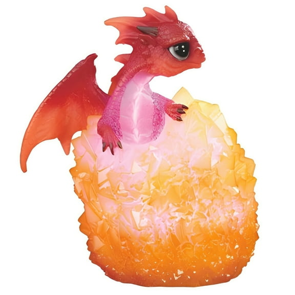 FC Design 6"H Red LED Cute Dragon on Icicle Figurine Statue Sculpture Ornament Decoration Home/Room Decor and Unique Gift Ideas for Housewarming, Holidays and Birthdays