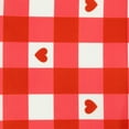 thumbnail image 4 of 72" Checkered Heart Valentine's Day Table Runner, 4 of 6