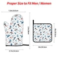thumbnail image 2 of Naloa Undersea Animals Oven Mitts and Pot Holders 4 pcs Set, Cooking Baking Grilling Kitchen Oven Glove for Cooking, 2 of 6