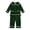 Blackish Green, variant on Ruyang Girls Christmas 2 Piece Outfits Cute Ruffle Velvet Clothing Set Baby Fall Winter Button Down Shirts Lace Pants Set