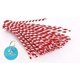 thumbnail image 2 of Limpiadores de pipa con tallos de chenilla rayados, paquete de 100 (rojos), 2 of 5