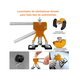 thumbnail image 3 of Kit Ventosas Saca Golpes Repara Abolladuras Auto Carro 77 pzs Lab.G Multicolor, 3 of 5