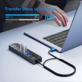 thumbnail image 4 of 7 Ports USB Hub Splitter Multi Hub USB 3.0 Adapter USB Several Ports Power Adapter with Switches and Lights, 4 of 5