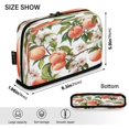 thumbnail image 3 of Standing Pencil Case with Base Large Capacity Stationery Pouch Pen Bag with Zipper for Women Men Peach Fruit Pattern, 3 of 7