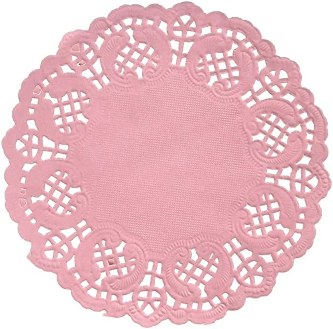 Darice Pink Paper Doilies 4.5 Inches, 50 Pieces