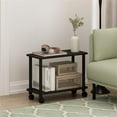 thumbnail image 6 of Pemberly Row Turn-N-Tube Rectangle End Table with Casters in Espresso, 6 of 6