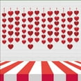 thumbnail image 3 of chaungfeng 6 Packs Red Glitter Heart Garland - NO DIY - Heart Garland Decorations - Valentines Day Hanging String Banner - Valentines Day Decorations - Valentine's Day Party Decor Supplies, 3 of 8