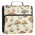 thumbnail image 2 of ALAZA Zipper Binder Retro Mushrooms Vintage 3 Ring Trapper Keeper File Folder Organizer Bag, 2 of 8