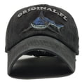 thumbnail image 2 of Gorra de béisbol de algodón negra bordada con sombrero de tiburón brillar Electrónica, 2 of 3