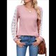 thumbnail image 1 of Camisas de Larga para Mujer, Blusas Informales de Negocios con Cuello en V, Camisetas de Moda para Otoño 2025. Ropa. Rosa XXL, 1 of 10