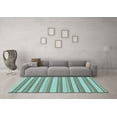 thumbnail image 3 of Ahgly Company Indoor Rectangle Solid Light Blue Modern Area Rugs, 6' x 9', 3 of 4