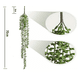 thumbnail image 3 of 4pzs Plantas Artificiales Suculentas Colgantes Cadena Perlas Malubero Verde, 3 of 5