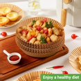 thumbnail image 4 of 200PCS Air Fryer Liners 9 Inch - Non Stick Air Fryer Paper & Baking Liners for 5-7L Baskets, Oil-Proof Microwave Safe Parchment Sheets, 428°F Heat Resistant (7.9" Base), 4 of 7