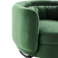 thumbnail image 4 of Modway Relish Upholstered Velvet Fabric Swivel Chair in Black/Emerald Green, 4 of 7