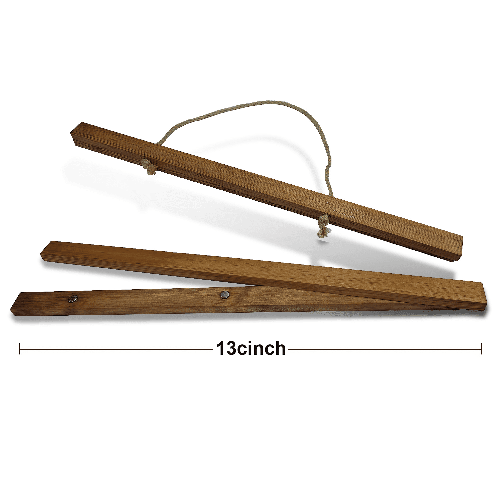 MAYEERTY Modern Abstract Wall Art Painting, Living Room Decor, Brown Hanging Rod Frame, 15.7"x11.8"