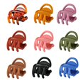 thumbnail image 1 of Mini Hair Clip Colorful: 9PCS Matte Hair Clamp Hair Jaw Clip Hair Catch Barrette, 1 of 10