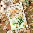 thumbnail image 4 of 100 Pcs Natural Flower Stickers for Scrapbooking Retro Art Plant Flowers Automatic Paste Stickers Decorative Stickers for Scrapbook Laptop Skins DIY - style:style 1, 4 of 6