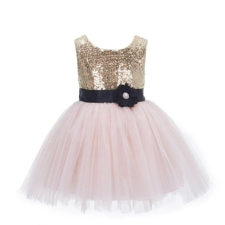 Baptism Baby Clothes - Ekidsbridal Wedding Pageant Glitter Sequin Tulle Flower Girl Dress Toddler Junior Bridal Bridesmaid Recital Easter Communion Birthday Girls Clothing Baby Baptism Special Occasions Princess 123s