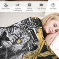 thumbnail image 3 of Celtic Bear and Scandinavian mythology Artisan Handcrafted Hooded Blanket, 3 of 6