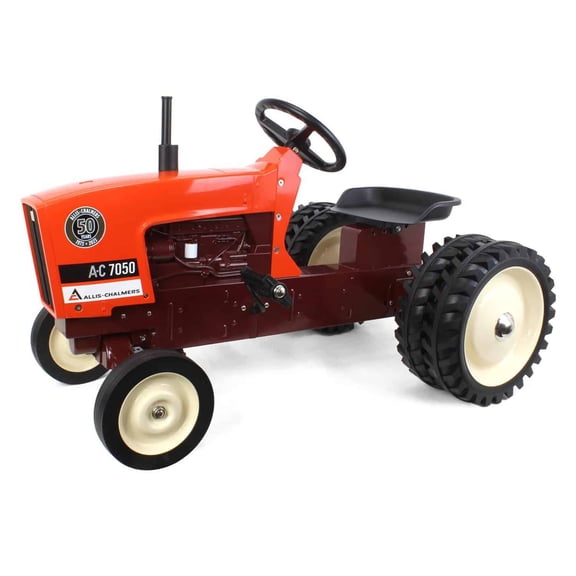 ERTL Allis-Chalmers 7050 50 Years Pedal Tractor W/ Maroon Belly & Rear Duals, ERTL Limited Series 16456