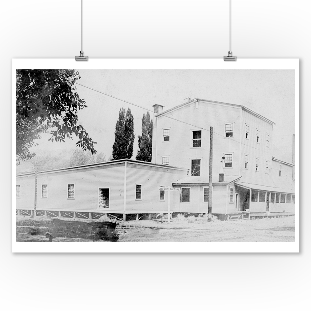 Pomeroy, WA View of old Flour Mill Photograph (9x12 Art Print, Wall