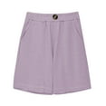 thumbnail image 4 of Purple Baby Pregnant Straight Leg Elastic Waist Plain Brunch for Kids Girl Boy Summer Fall Spandex Pants Shorts Child 2025 Clothes Fashion Regular Fit Country Concert 13 Years, 4 of 7