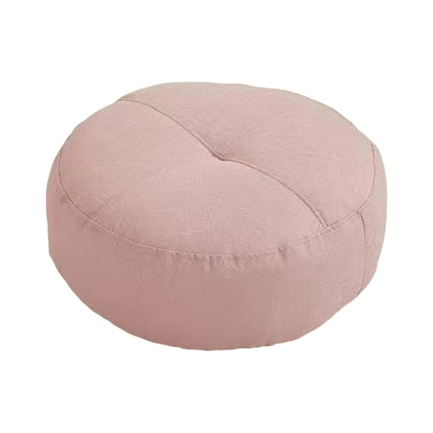 Cojín de suelo redondo decorativo para meditación Rosa