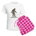 thumbnail image 5 of CafePress - I Believe In The Bigfoot Women's Light Pajamas - Women's Short Sleeve Print T-Shirt and Pants Light Cotton Pajama Set, 5 of 7