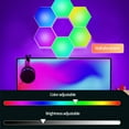 thumbnail image 6 of Hexagonal RGB Light under $5! CQCYD Hexagonal RGB Light Panels, Smart Control LED Wall Light with Music Sync, Game Room Mood Lighting, DIY Background Wall Light for Bedroom Living Room, USB Powered, 6 of 7