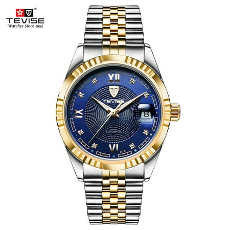 TEVISE Top Brand Men Fashion Luxury Waterproof Wristwatch Automatic Mechanical Watch Business Men's