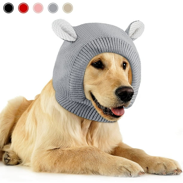 Gorro de punto para perros, orejeras, con protección contra el ruido
