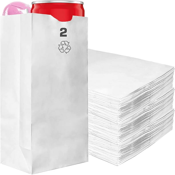 Paper Lunch Bags 2 Lb White Paper Bags 2LB Capacity Kraft White Paper