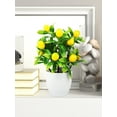 huntermoon Mini Potted Plant Simulation Lemon Pots Artificial Kumquat