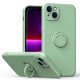 thumbnail image 1 of Funda de color sencillo para iPhone 14 Plus con soporte de anillo, placa metálica para carga magnética, diseño antigolpes y soporte giratorio de 360 grados., 1 of 5