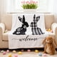 thumbnail image 5 of Manta con estampado de conejito y huevos de Pascua | 130 x 90 cm | Suave manta de poliéster | Decoración navideña de primavera para sofá cama | Decoración para habitación infantil, 5 of 6