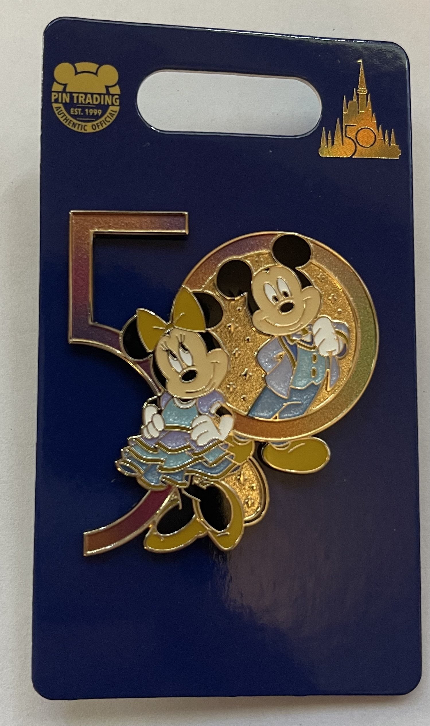 Walt Disney HAPPY NEW YEAR MICKEY MOUSE TRADING Hat Lapel Pin Badge 