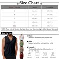 Phina Men's Tank Top Soft Cotton Fashion Workout Hooded Vest Button