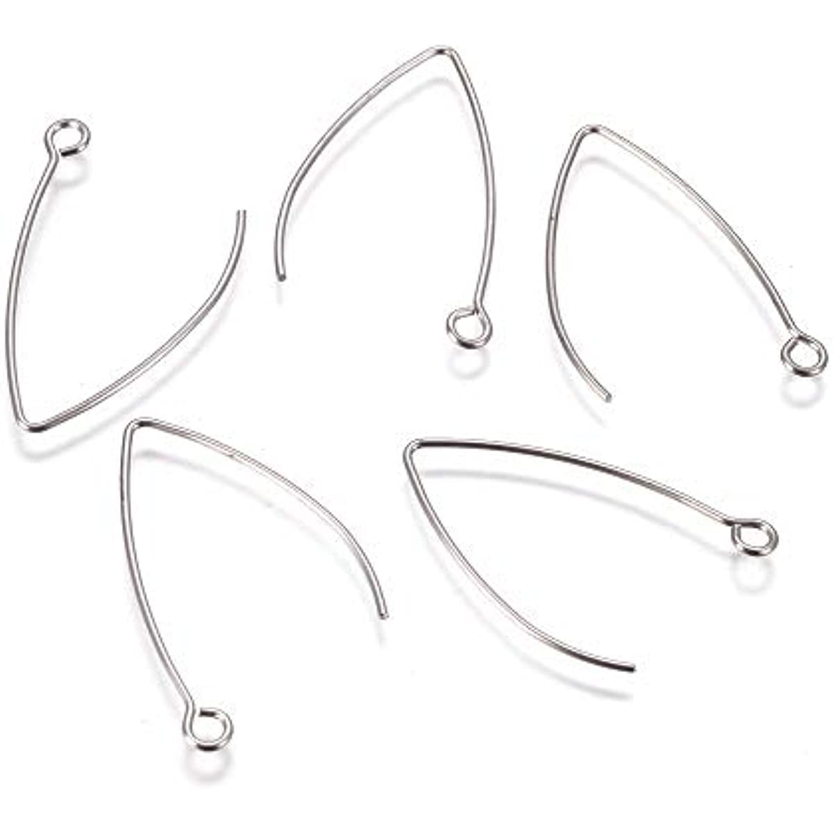 100pcs/lot Stainless Steel Earring Hooks for DIY Jewelry Making 20mm