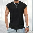 thumbnail image 3 of Sngxgn Men's Tank Tops Sleeveless Shirts Fit Gym Training Workout(Black,XXL), 3 of 4