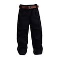 thumbnail image 4 of 1:12 Pantalones y cinturón de Harem de escala, Cosplay de vestuario de muñecas en miniatura, cifras de acción ropa para figuras de acción masculina de Pantalón negro, 4 of 8